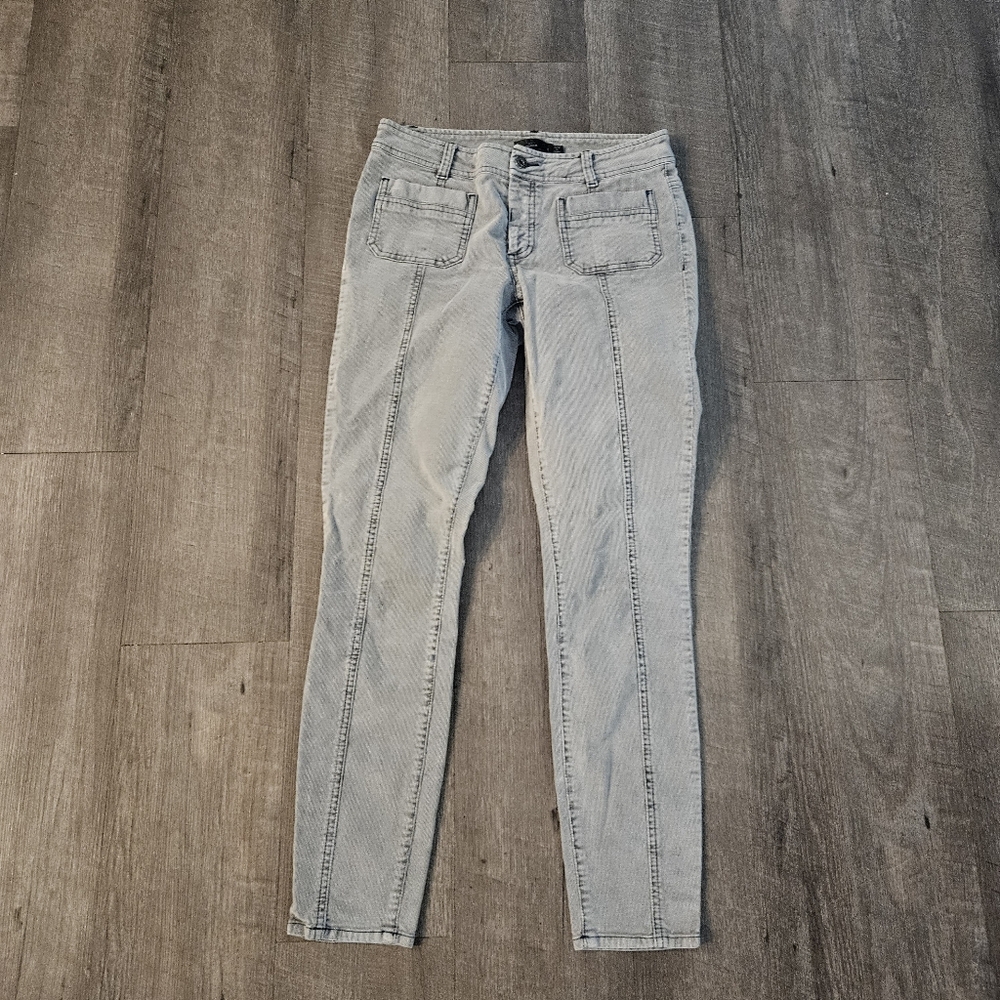 prAna Size 4 Merrigan Corduroy Pants Button Fly Grey (28x28.5)